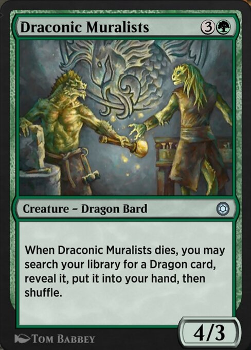 Draconic Muralists highlighted card art