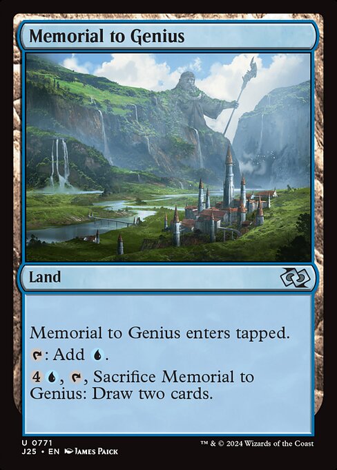 Memorial to Genius highlighted card art