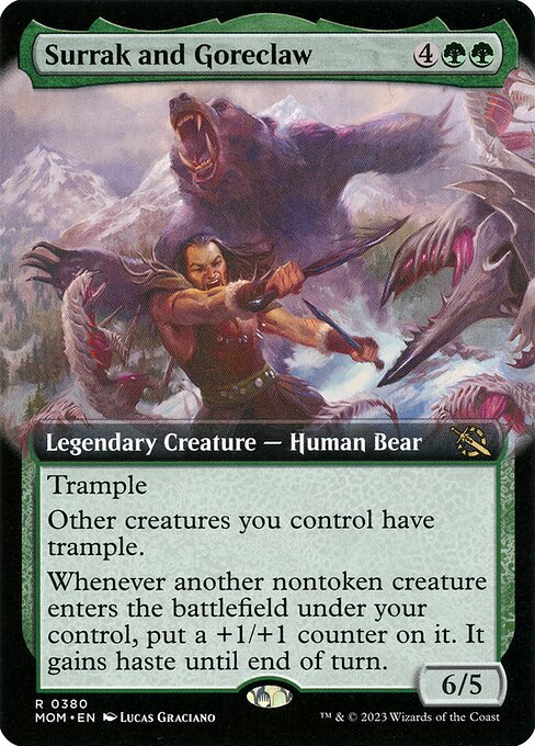 Surrak and Goreclaw highlighted card art