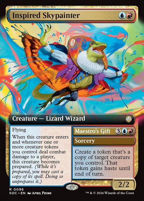 Inspired Skypainter // Maestro's Gift from Secrets of Strixhaven Commander