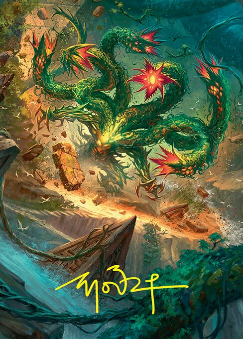 Mossborn Hydra // Mossborn Hydra highlighted card art