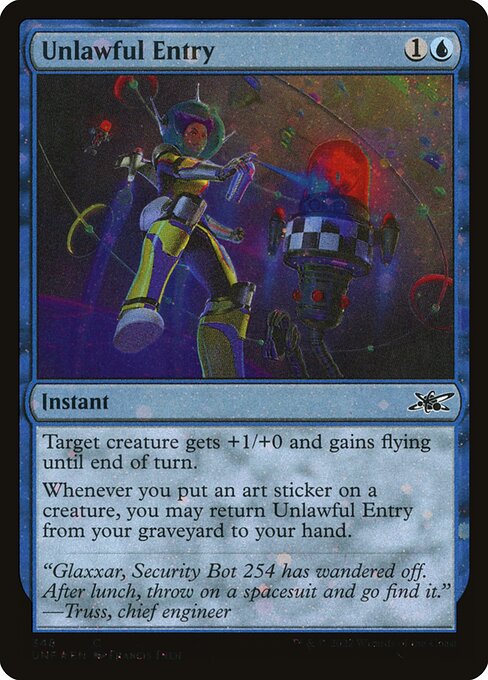 Unlawful Entry highlighted card art