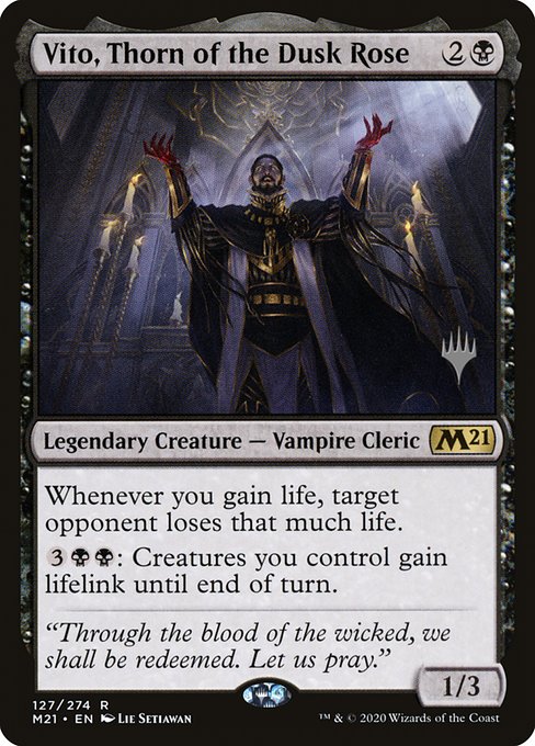 Vito, Thorn of the Dusk Rose from Core Set 2021 Promos