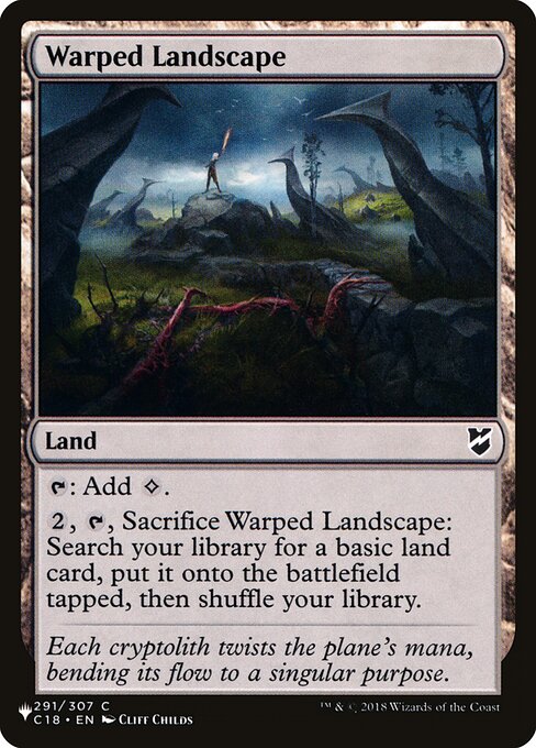 Warped Landscape highlighted card art