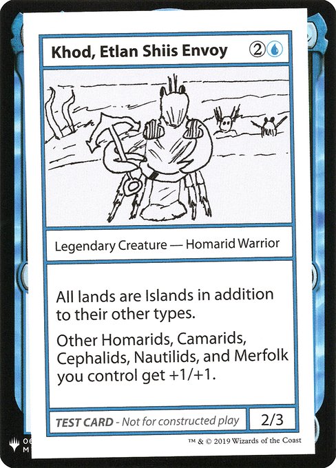 Khod, Etlan Shiis Envoy from Mystery Booster Playtest Cards 2019