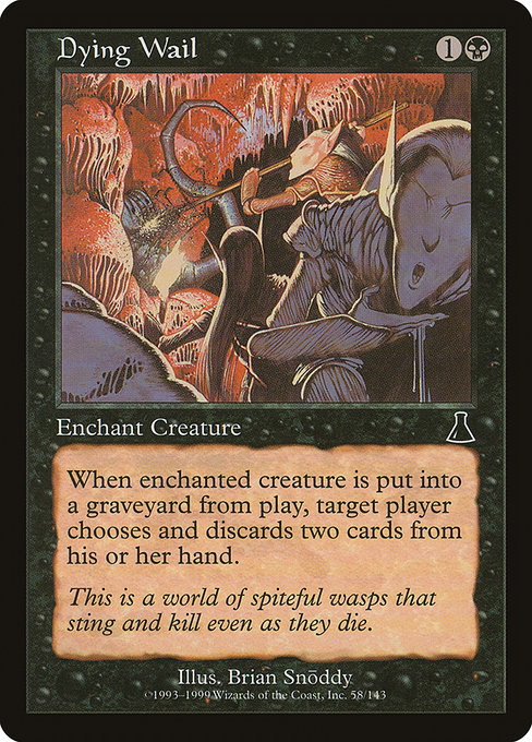 Dying Wail highlighted card art