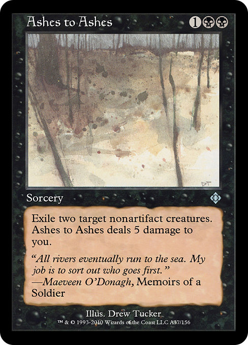 Ashes to Ashes highlighted card art