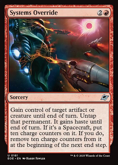 Systems Override highlighted card art