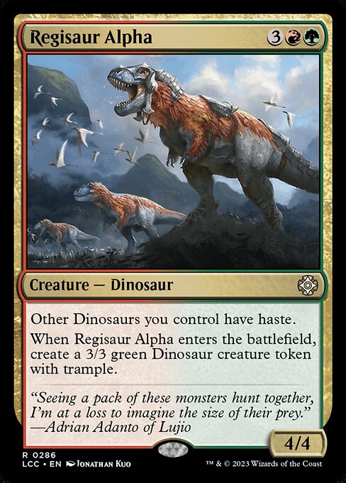Regisaur Alpha from The Lost Caverns of Ixalan Commander