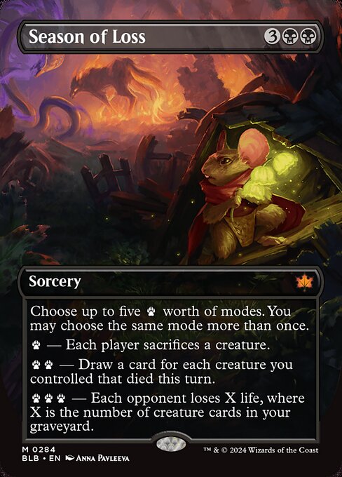 Season of Loss highlighted card art