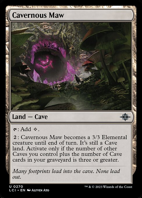 Cavernous Maw highlighted card art