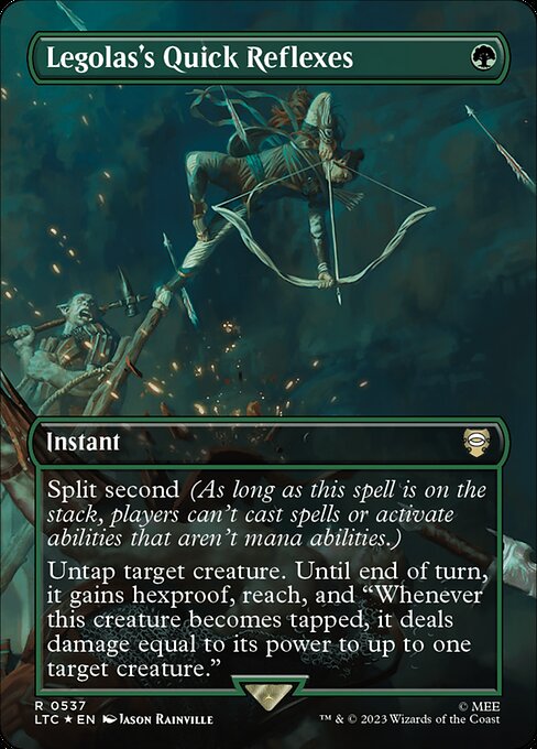Legolas's Quick Reflexes highlighted card art