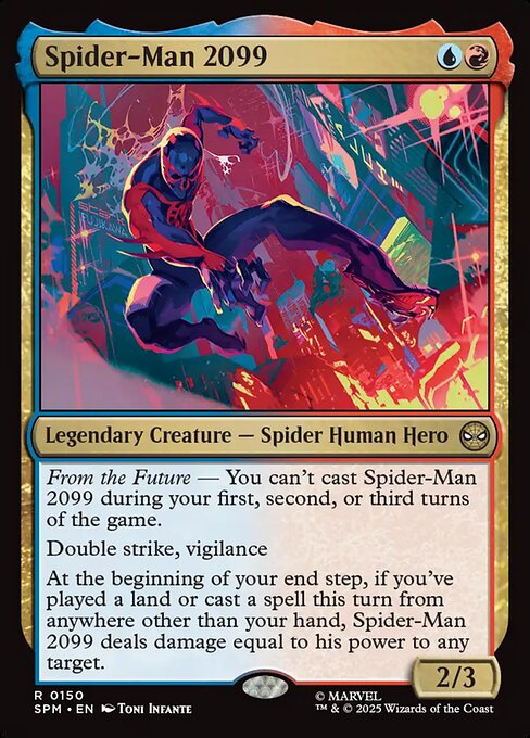 Spider-Man 2099 highlighted card art
