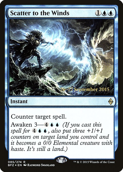 Scatter to the Winds from Battle for Zendikar Promos