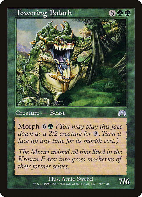 Towering Baloth highlighted card art