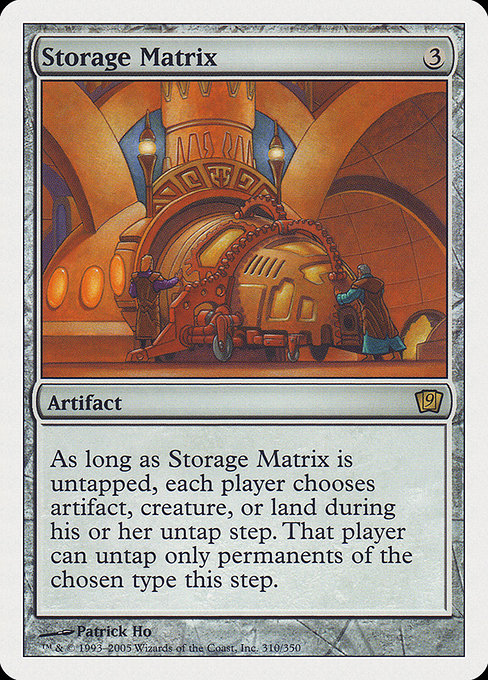 Storage Matrix highlighted card art