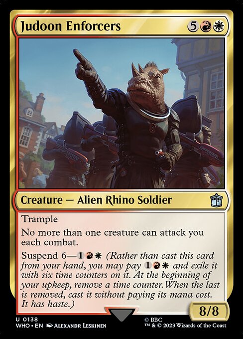 Judoon Enforcers highlighted card art