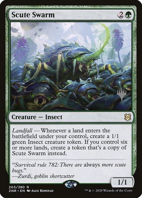 Scute Swarm from Zendikar Rising Promos