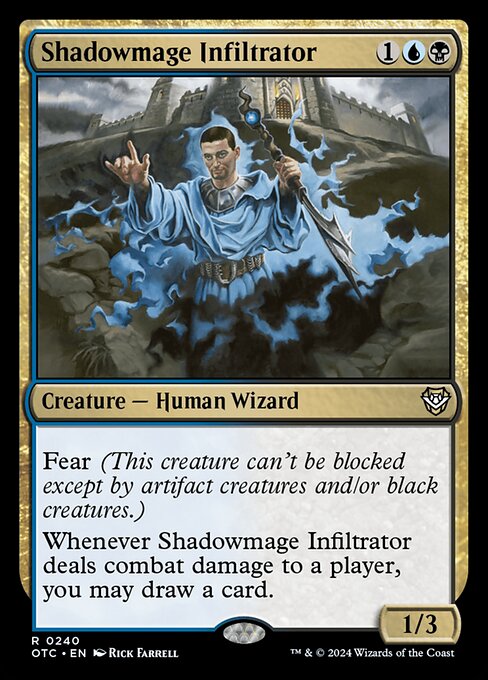 Shadowmage Infiltrator highlighted card art