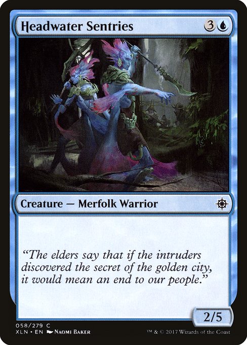 Headwater Sentries highlighted card art