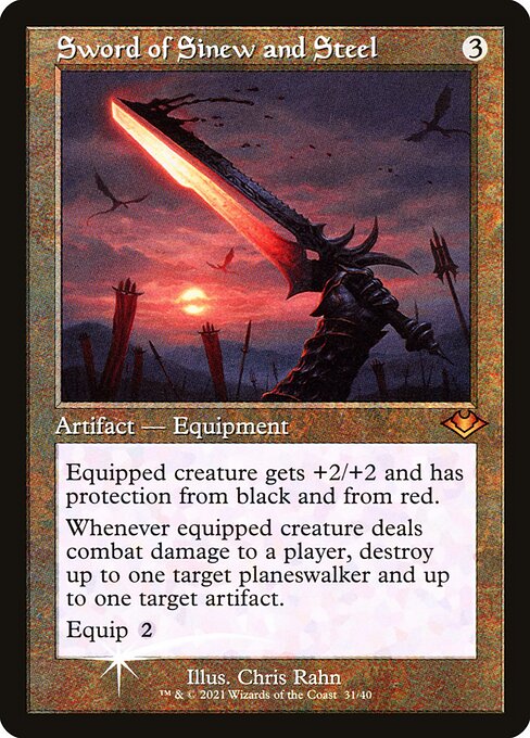 Sword of Sinew and Steel from Modern Horizons 1 Timeshifts