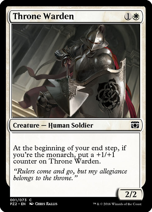 Throne Warden highlighted card art
