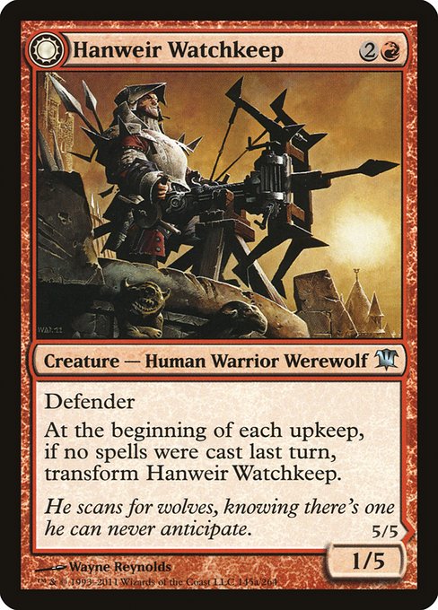 Hanweir Watchkeep // Bane of Hanweir from Innistrad
