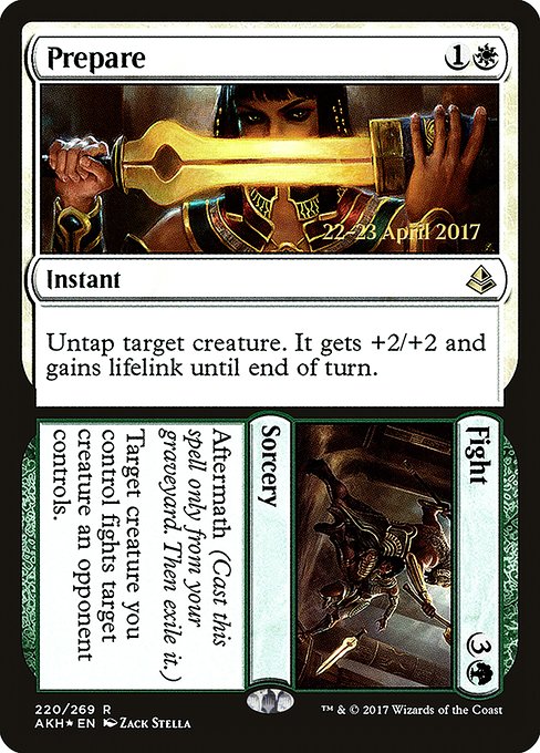 Prepare // Fight from Amonkhet Promos