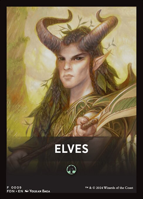 Elves highlighted card art