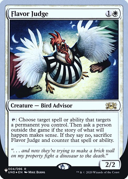 Flavor Judge highlighted card art