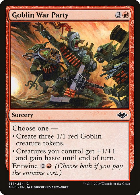 Goblin War Party highlighted card art