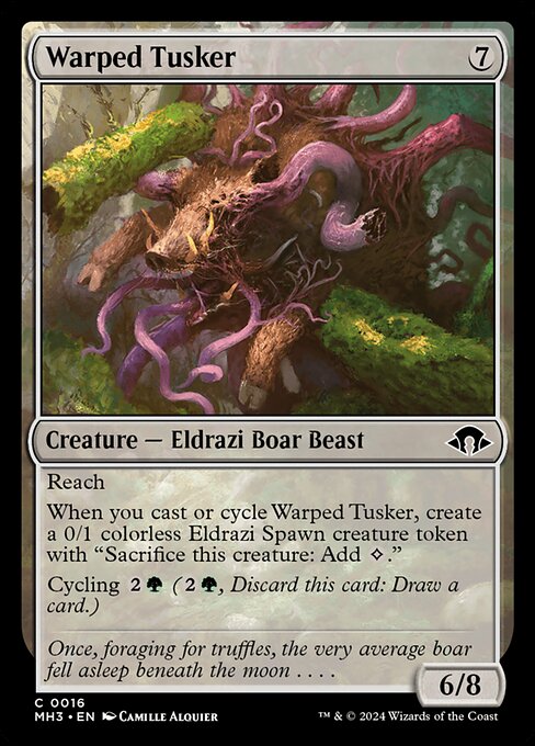 Warped Tusker highlighted card art