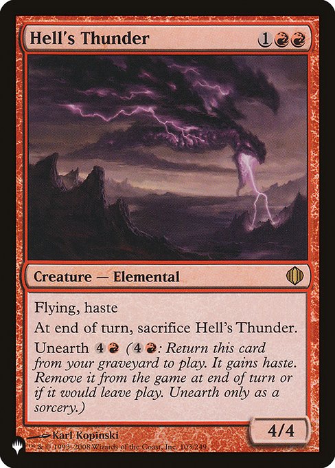 Hell's Thunder highlighted card art