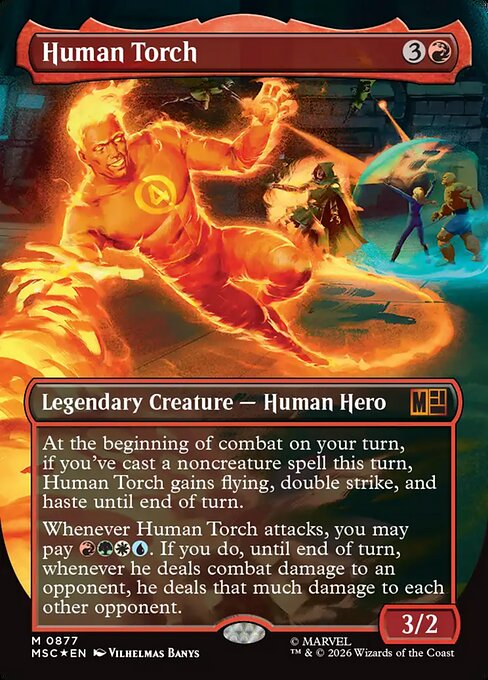 Human Torch from Marvel Super Heroes Commander