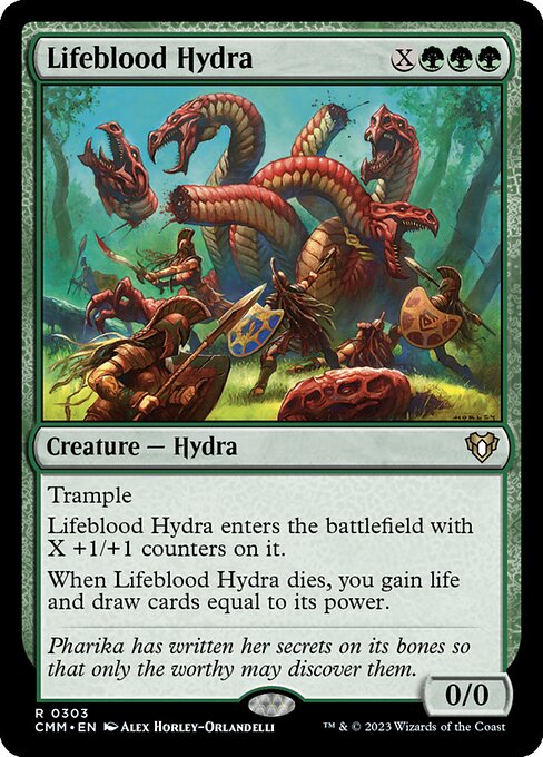 Lifeblood Hydra highlighted card art