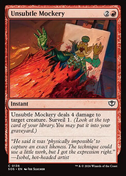 Unsubtle Mockery from Secrets of Strixhaven