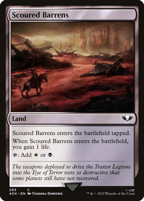 Scoured Barrens from Warhammer 40,000 Commander