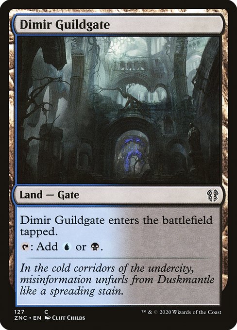 Dimir Guildgate from Zendikar Rising Commander