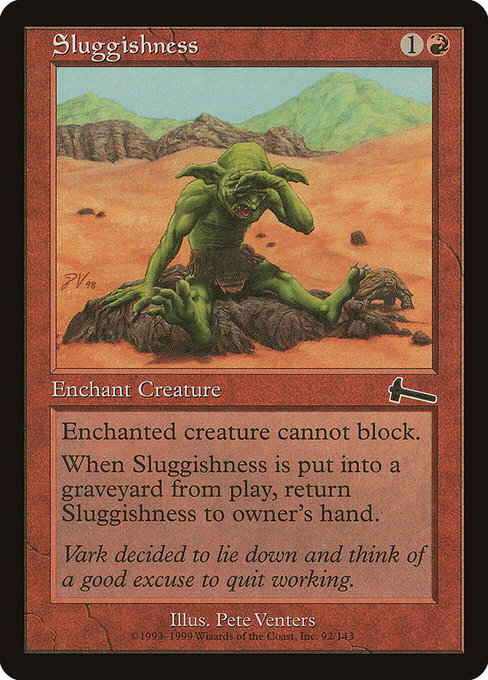 Sluggishness highlighted card art