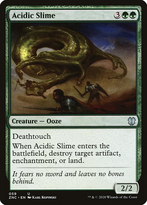 Acidic Slime from Zendikar Rising Commander