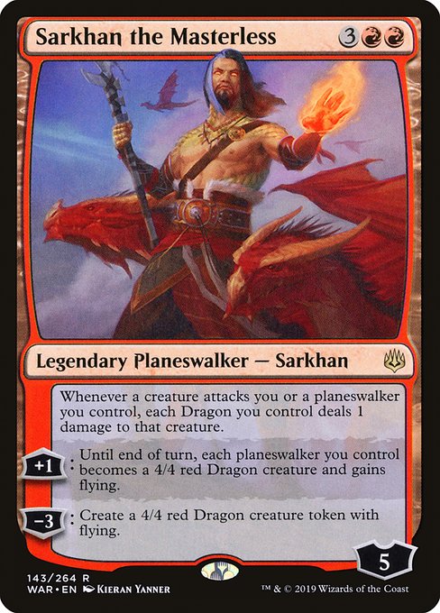 Sarkhan the Masterless from War of the Spark