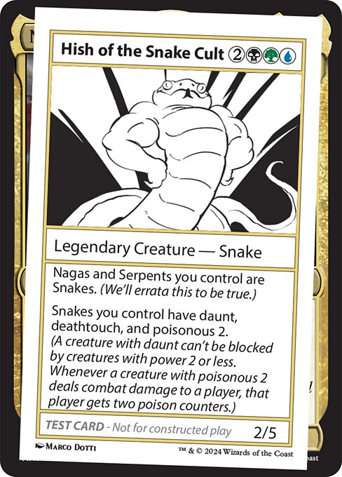 Hish of the Snake Cult highlighted card art