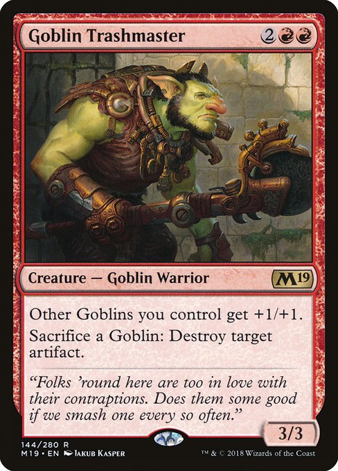 Goblin Trashmaster from Core Set 2019
