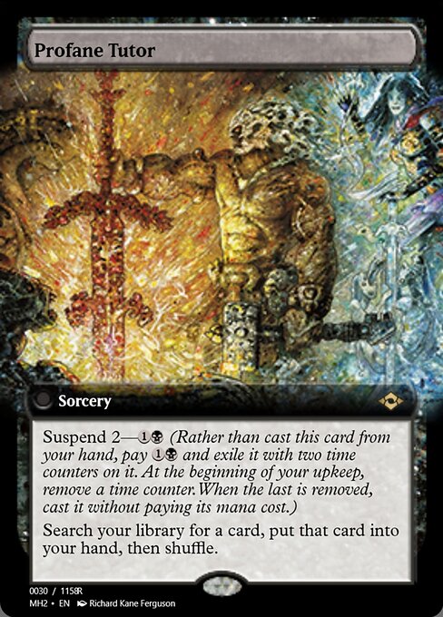 Profane Tutor highlighted card art