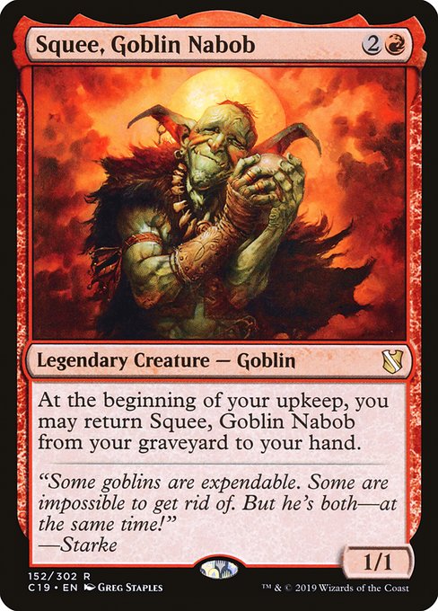 Squee, Goblin Nabob from Commander 2019