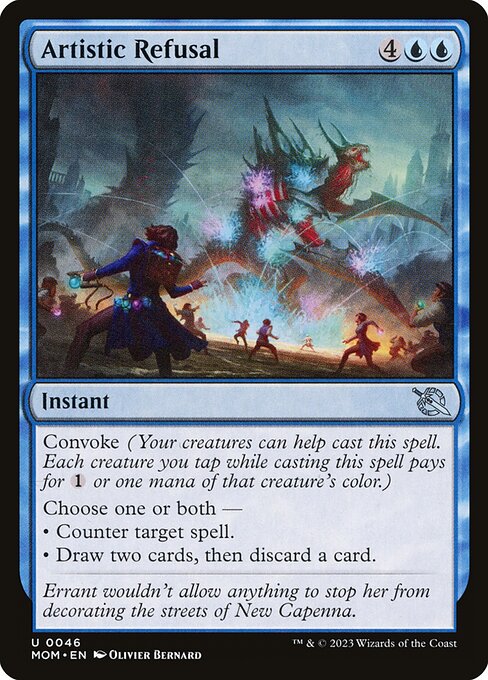 Artistic Refusal highlighted card art
