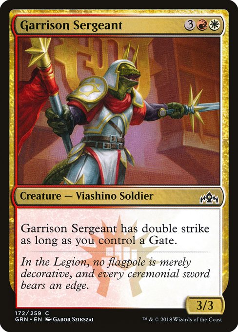 Garrison Sergeant highlighted card art