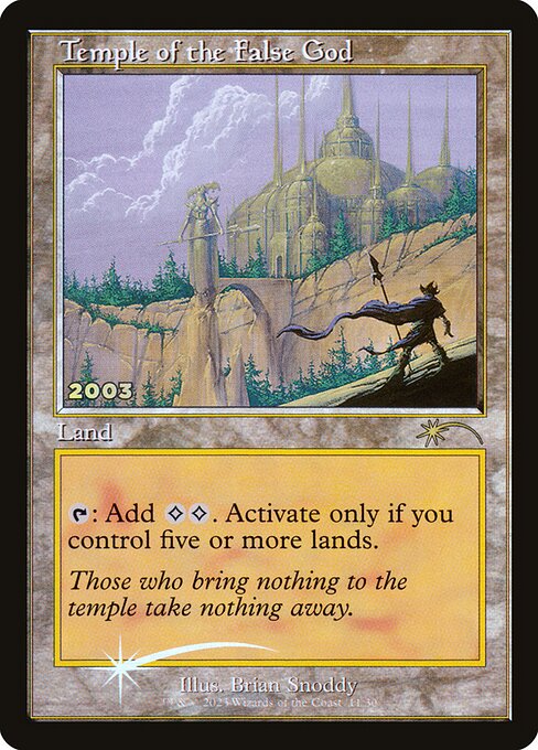 Temple of the False God from 30th Anniversary Play Promos