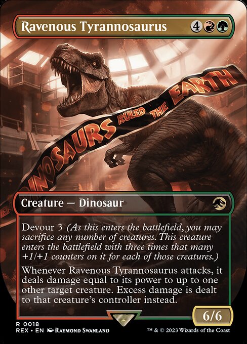 Ravenous Tyrannosaurus highlighted card art