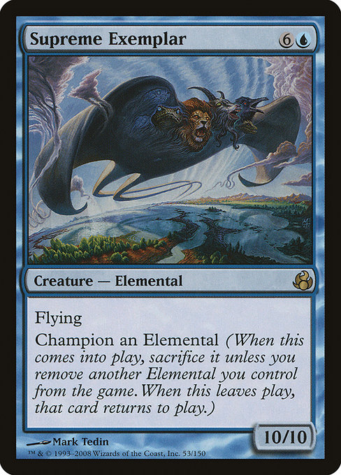 Supreme Exemplar highlighted card art